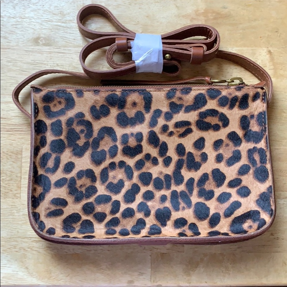 Madewell The Simple Crossbody in Leopard Calf Hair - Picture 6 of 7